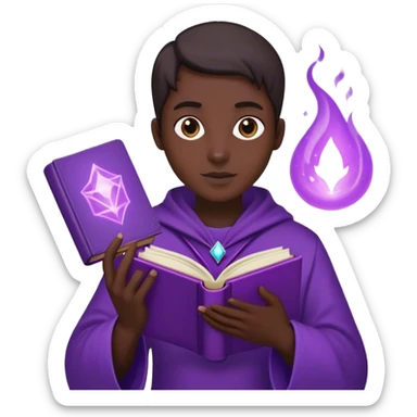charisma magic violet book sticker