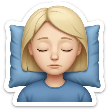 Sleepy Character zzz sticker