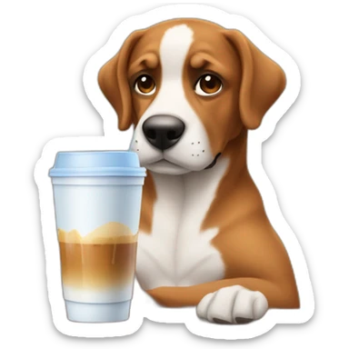 Gay Muscles / iced coffee / / dog  sticker