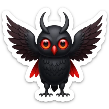 mothman sticker
