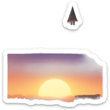 Sunse in france sticker