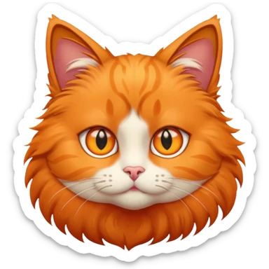 A cat with a star eyes sticker