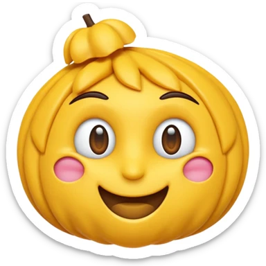 Mavi şaşırmış emoji sticker