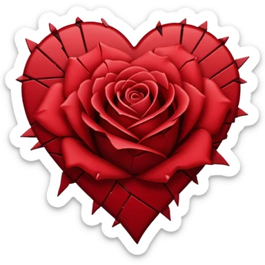 Put The 💔 Emoji And 🥀 Emoji Together In One Image sticker