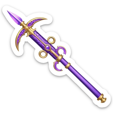 Pretty purple classy weapon sticker
