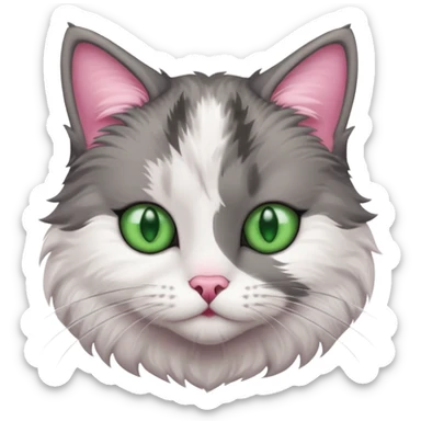 cute feral cat sticker