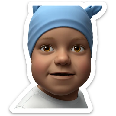 male portrait in white shirt sticker