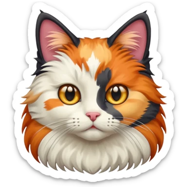calico cat sticker
