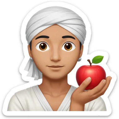 farao in egypt man apple  sticker