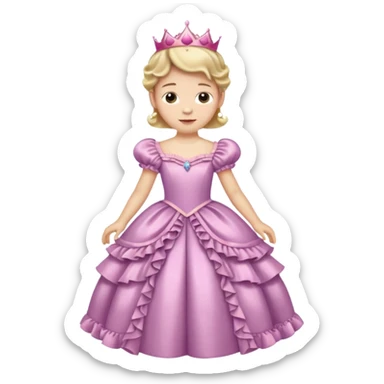 Hombre blanco con vestido de princesa
 sticker