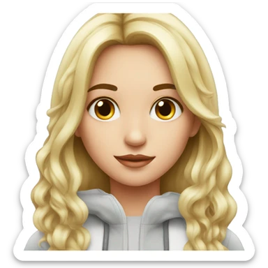 beautiful girl with apple vision pro sticker