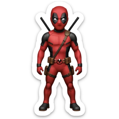 deadpool from Deadpool & Wolverine movie sticker