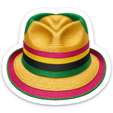 Jamaican hat  sticker