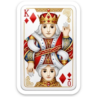white king of diamonds emoji sticker