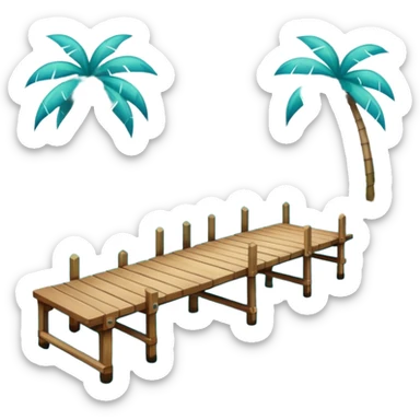 lagoon with dock sticker
