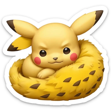 Pikachu dormido sticker