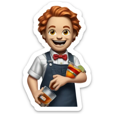 chucky bartender sticker