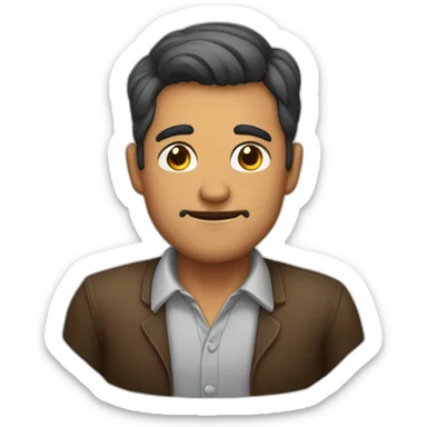 Hombre con orejas muy grandes sticker