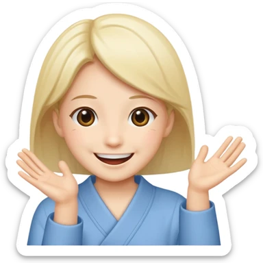 Ich fühle mich heute sehr glücklich,weil meine Schwester aus Japan kommt. sticker