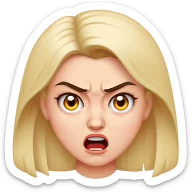 Woman swearing  sticker