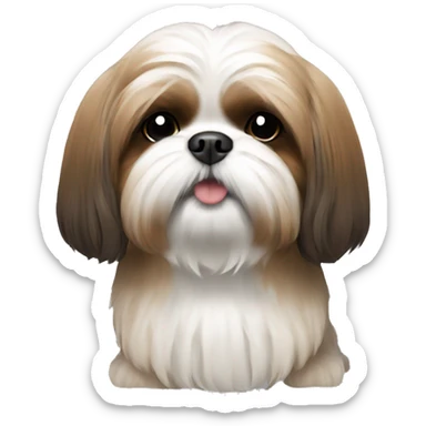 Shihtzu brown sticker