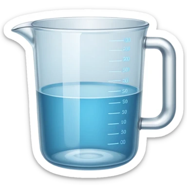 Empty Measuring cup glass sticker
