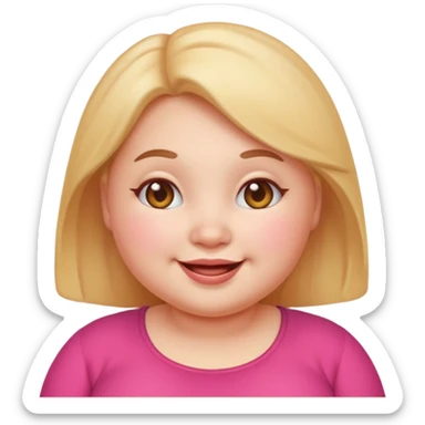 Cute emoji femal chubby sticker