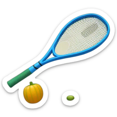Squash racket sticker