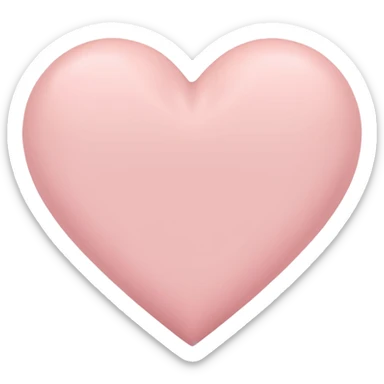 pale pink heart sticker