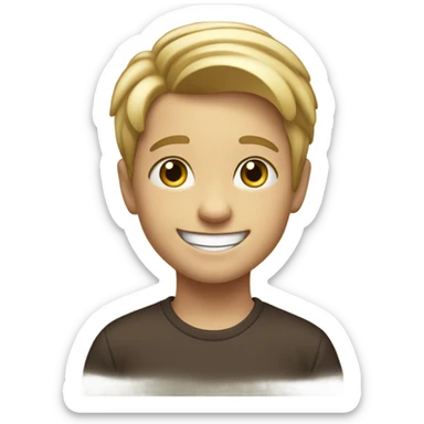 tevin is a young boy who comes to fusion youth center he has dirty blonde hair and a really big smile. he is special needs sticker