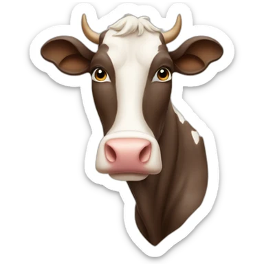 a proud cow sticker