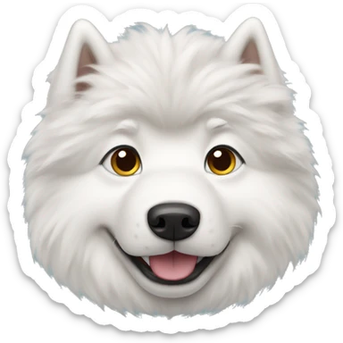 Samoyed dog  sticker