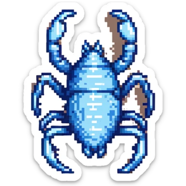 scorpion in desert sand sticker