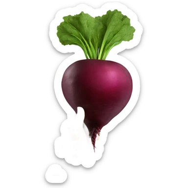 beetroot with mirror in hand sticker
