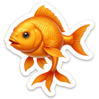 Goldfish rapping  sticker