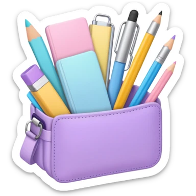 aesthetic school supplies pastel sticker