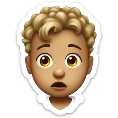 Baby with bad farts sticker