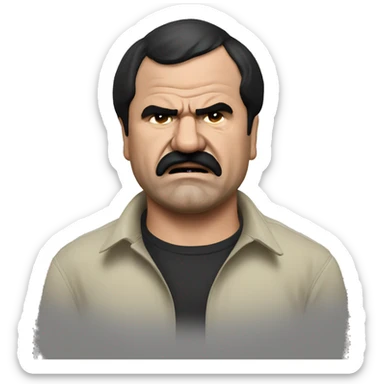 el chapo angry sticker