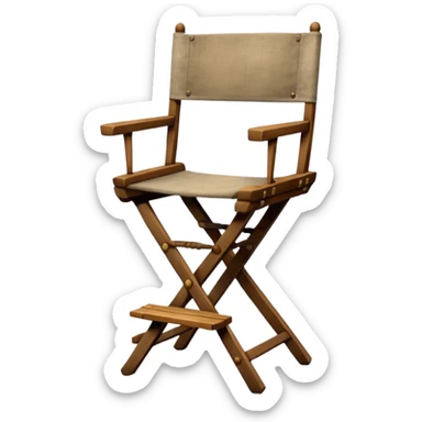 Actor’s chair front view sticker