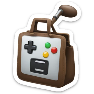 Make a bag emoji with a painted joystick sticker