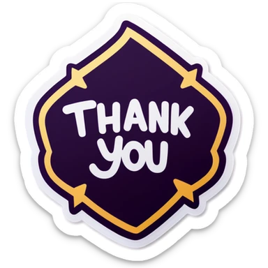 thank you sticker