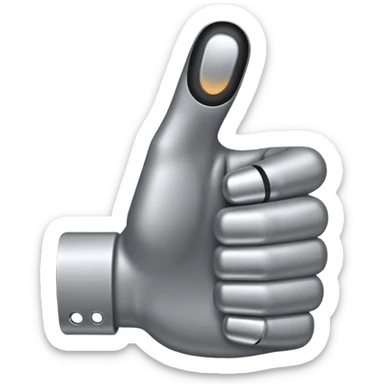 thumbs up but grey no thts bad i want like the android one but color is grey sticker