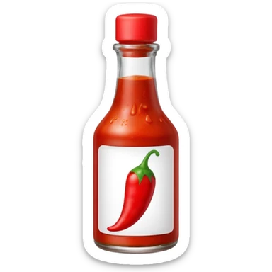 hot sauce bottle sticker