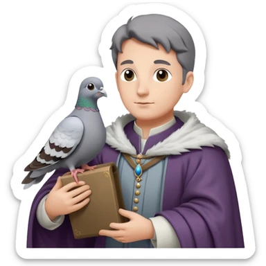 Fanfare as a lord has received a carrier pigeon from a fellow lord. Make sure to include the lord sticker