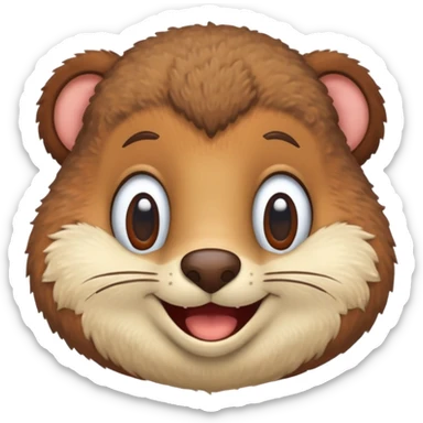 iconic face of Sandy Cheeks from SpongeBob sticker