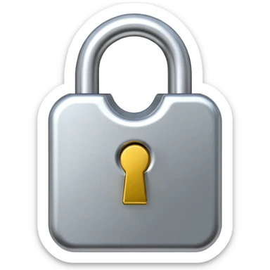 open padlock sticker
