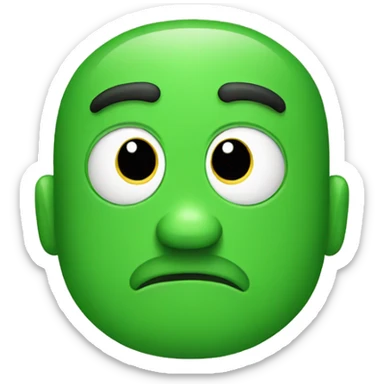 Green papagayo sticker