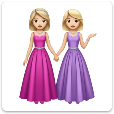 girls in a prom sticker