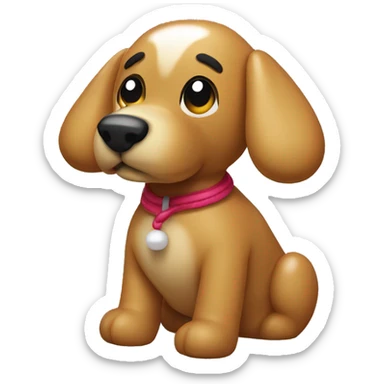 Balloon animal dog sticker