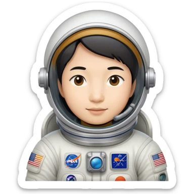 Lmao Asian astronaut  sticker
